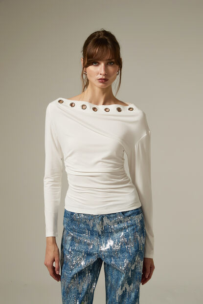REMERA RIVRA 70607 MARFIL  / OFF WHITE image number null
