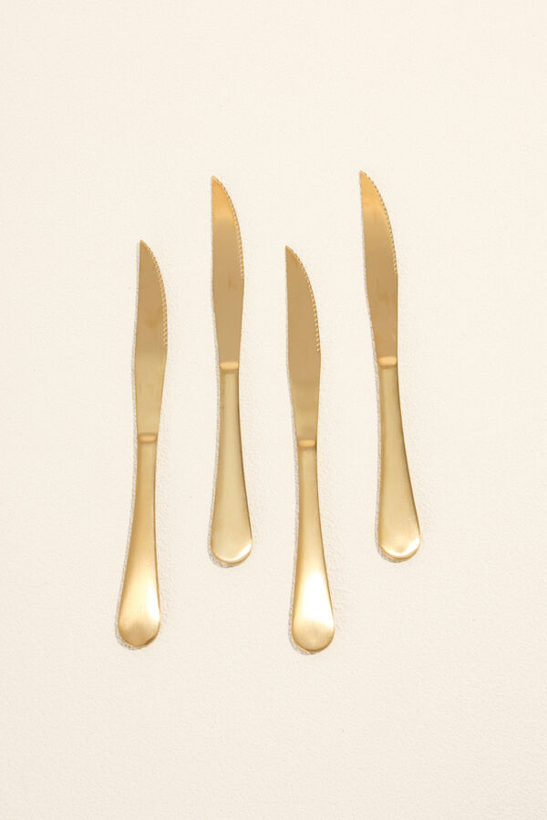 Cuchillo Olivo Set 4 un. Dorado COLOR UNICO image number null