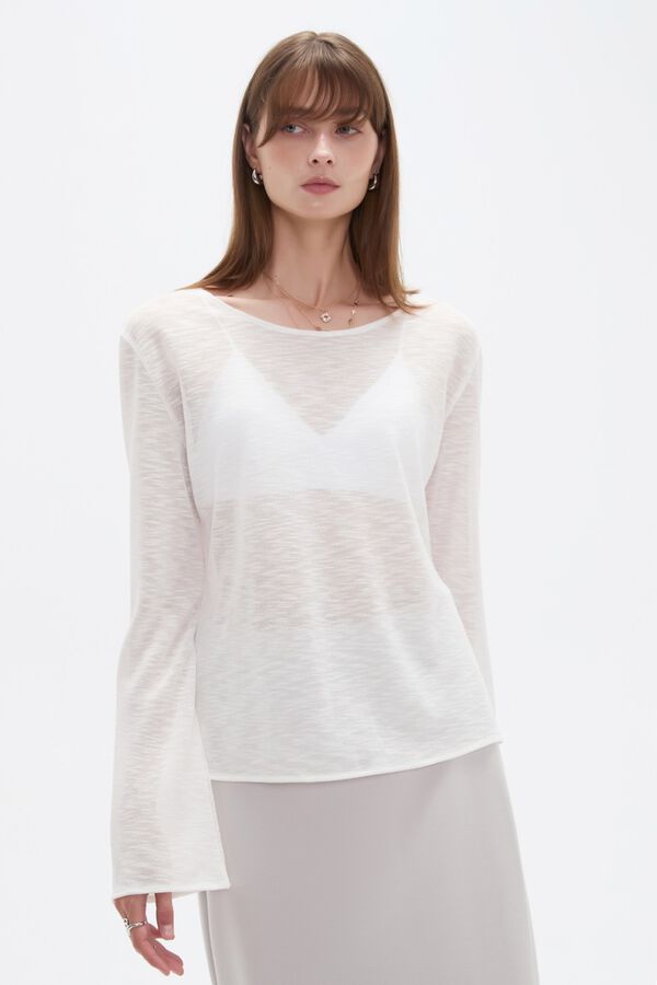 SWEATER GERAL 70809 MARFIL  / OFF WHITE image number null