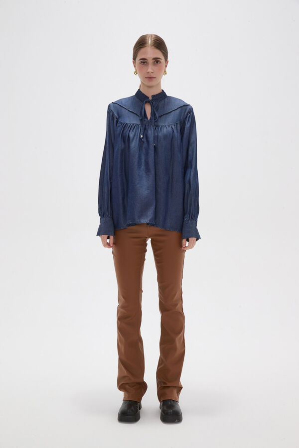 BLUSA FALROS AZUL INDIGO image number null