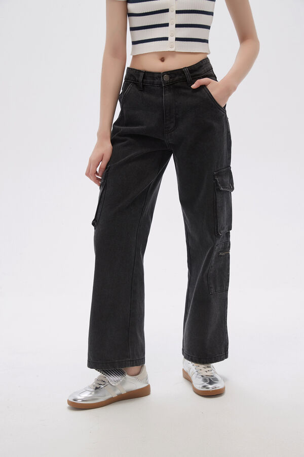 PANTALON SASH GRIS OSCURO image number null