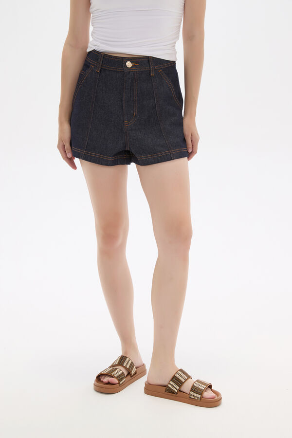 SHORT MIRNIA AZUL INDIGO image number null