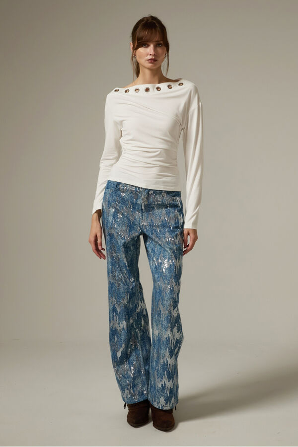 REMERA RIVRA 70607 MARFIL  / OFF WHITE image number null