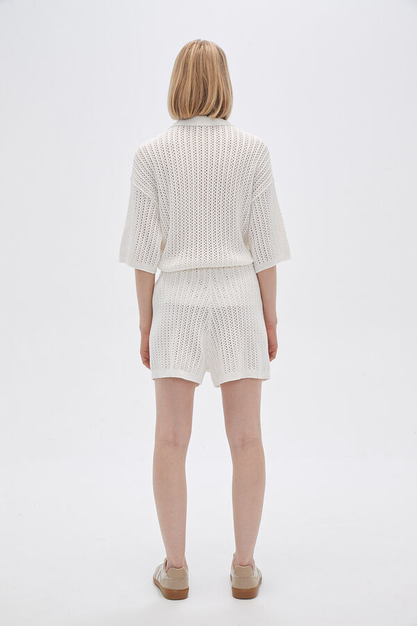 SHORT SHAMIN MARFIL  / OFF WHITE image number null