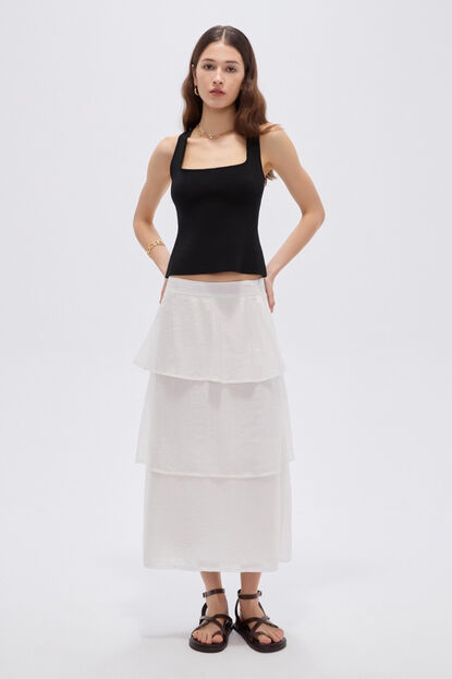 FALDA PEXLON 70809 MARFIL  / OFF WHITE image number null