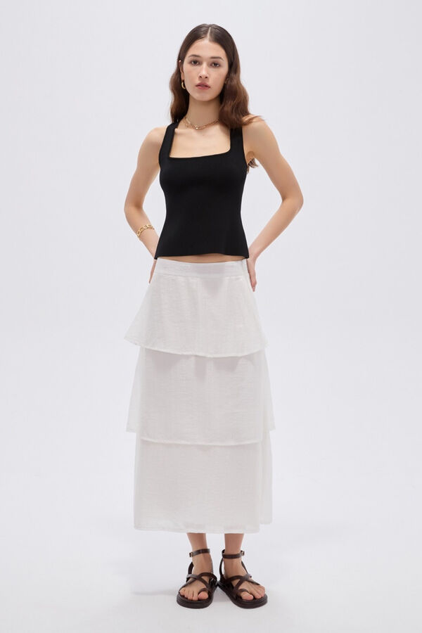 FALDA PEXLON 70809 MARFIL  / OFF WHITE image number null