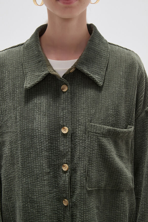 CAMISA LIGU VERDE OLIVA image number null