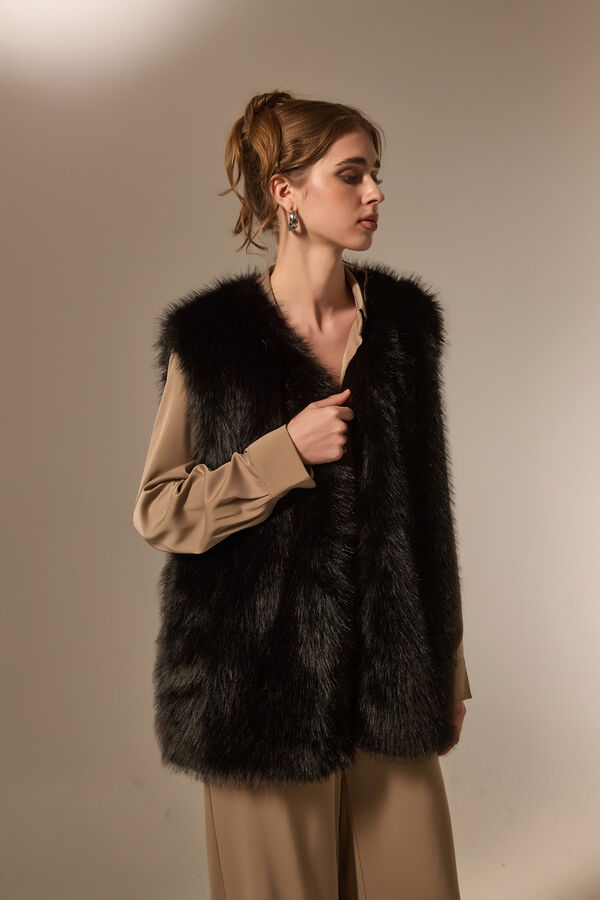 CHALECO AVELINE NEGRO image number null