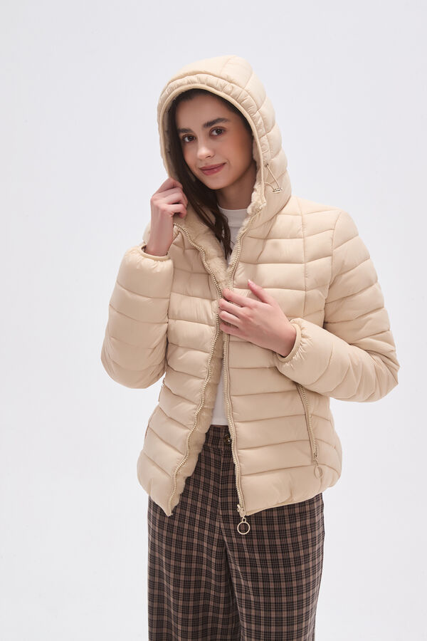CAMPERA TALICADA BEIGE CLARO image number null