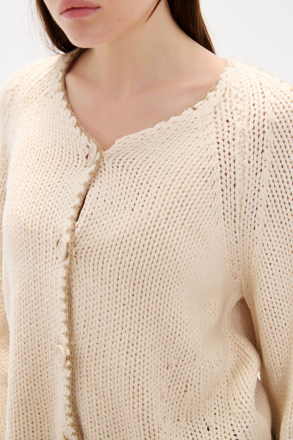 CARDIGAN GARENE CRUDO / NATURAL image number null