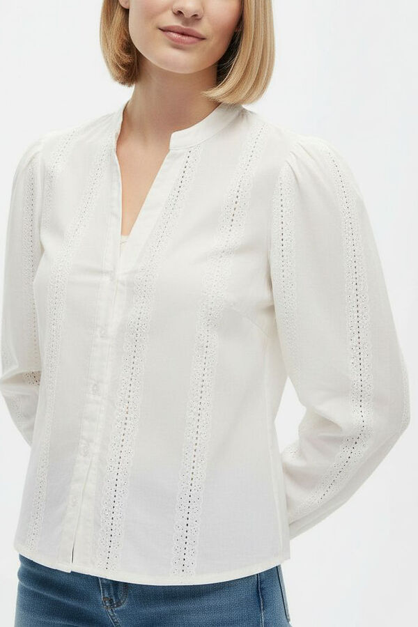 CAMISA BENIA MARFIL  / OFF WHITE image number null
