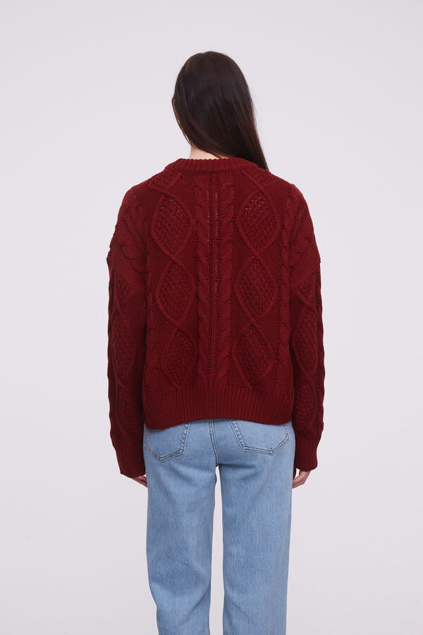 CARDIGAN BARTO BORDEAUX image number null