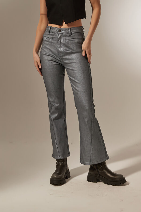 PANTALON KANOL PLATEADO image number null