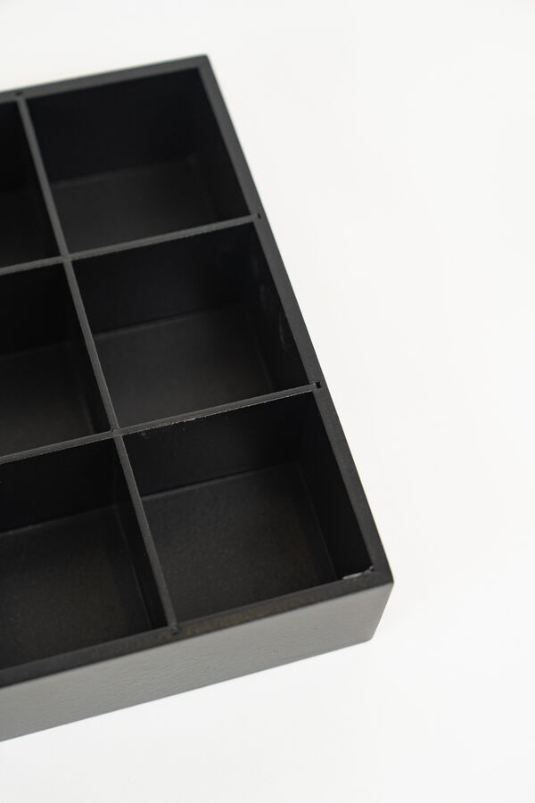 Caja para T&eacute; Vemir, 6 separaciones. NEGRO image number null