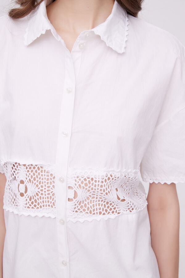 CAMISA SHIMMIA MARFIL  / OFF WHITE image number null