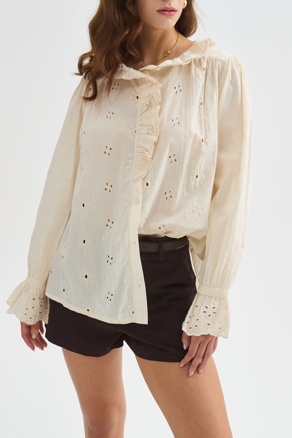 CAMISA JIARDIN 70607 CRUDO / NATURAL image number null