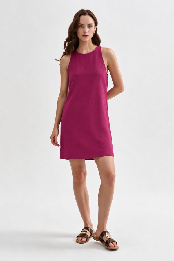 VESTIDO RISU 70809 FUCSIA OSCURO image number null