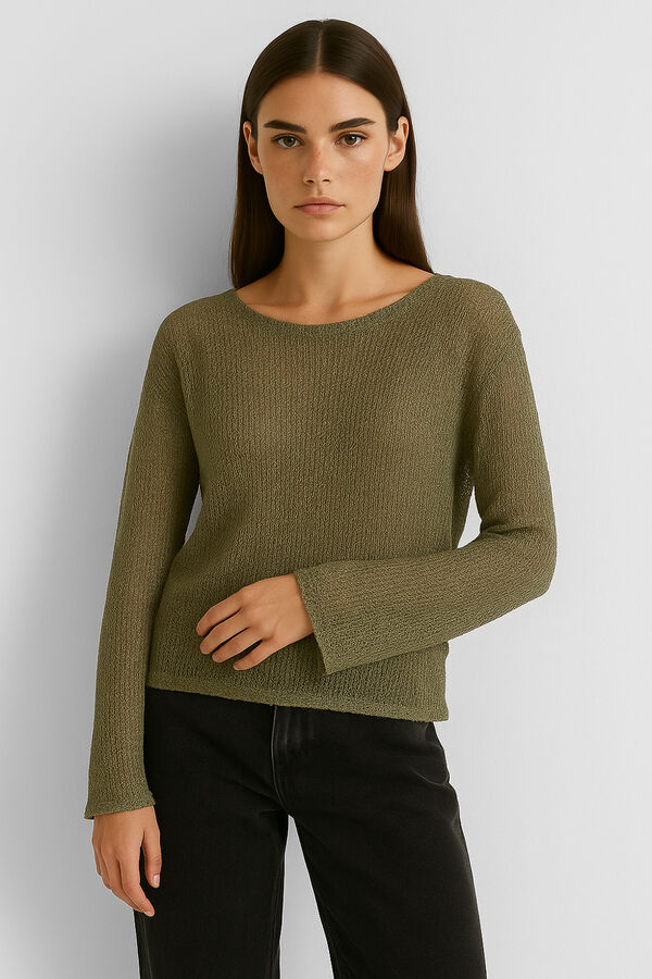 SWEATER KASTISA VERDE OLIVA OSCURO image number null