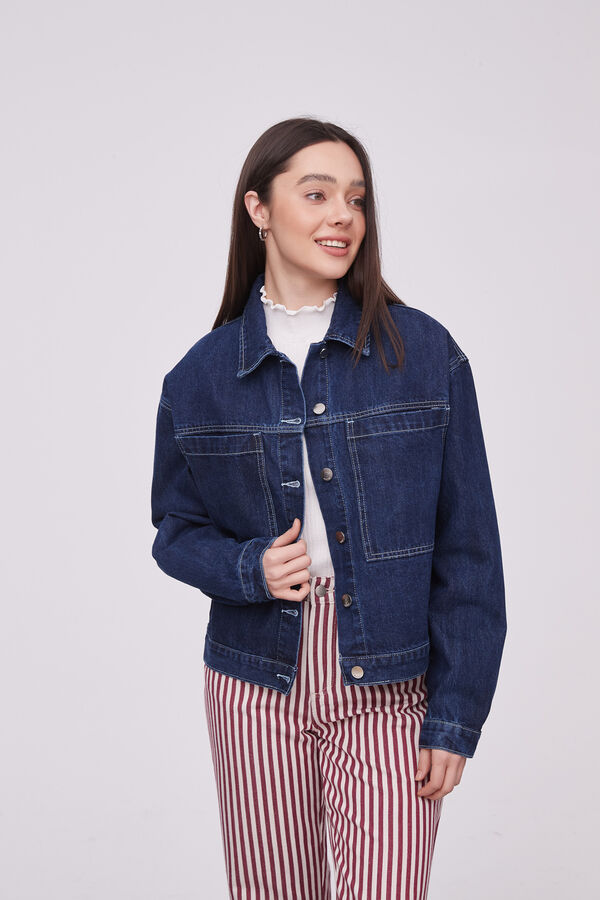 CAMPERA TEINA AZUL INDIGO image number null
