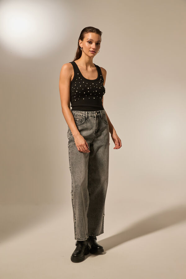PANTALON RINES GRIS CLARO image number null