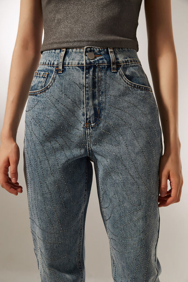 PANTALON GERA AZUL GRISACEO image number null