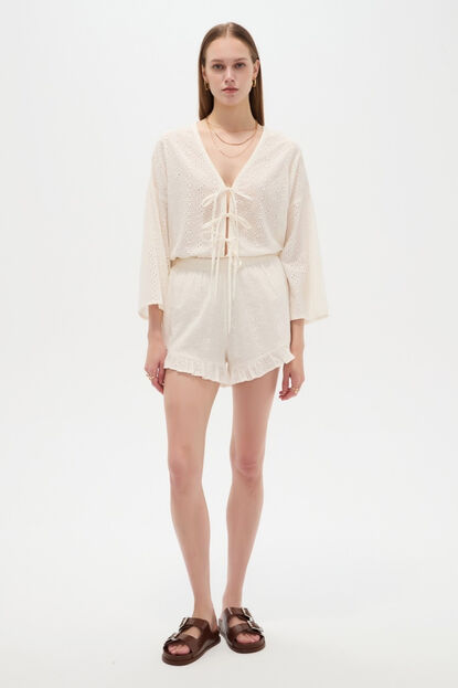 SHORT ANAISA 70809 MARFIL  / OFF WHITE image number null
