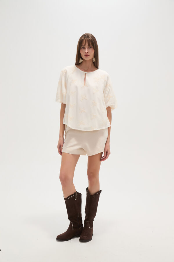 BLUSA JACINTE CRUDO / NATURAL image number null