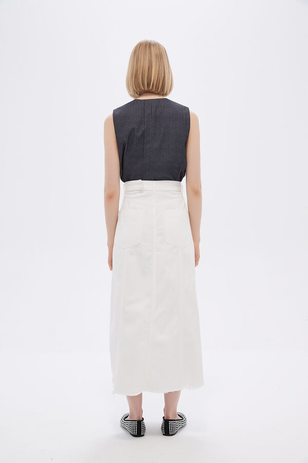 FALDA LUZA MARFIL  / OFF WHITE image number null