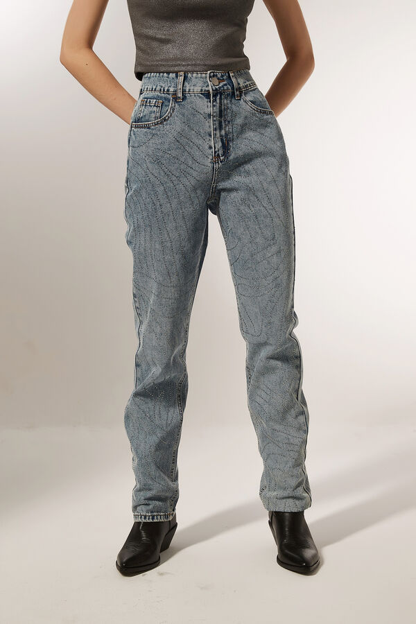 PANTALON GERA AZUL GRISACEO image number null
