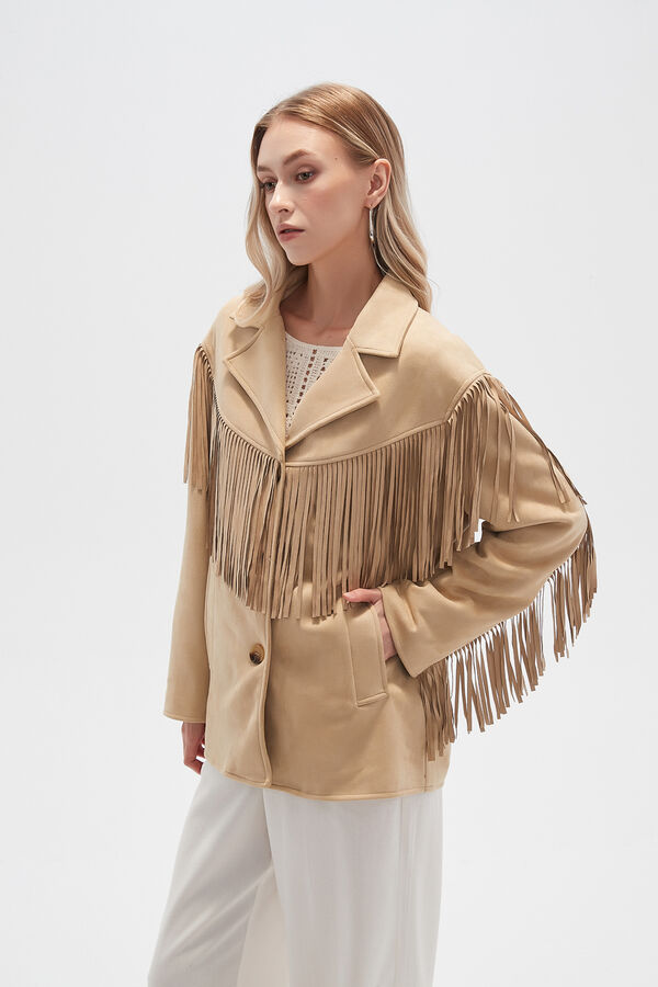 CHAQUETA LIMONA BEIGE image number null