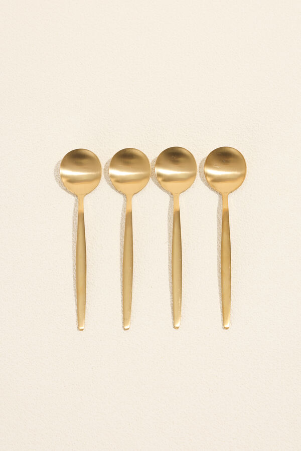 Cuchara de Té Fiordo, Set 4 un. Dorado COLOR UNICO image number null