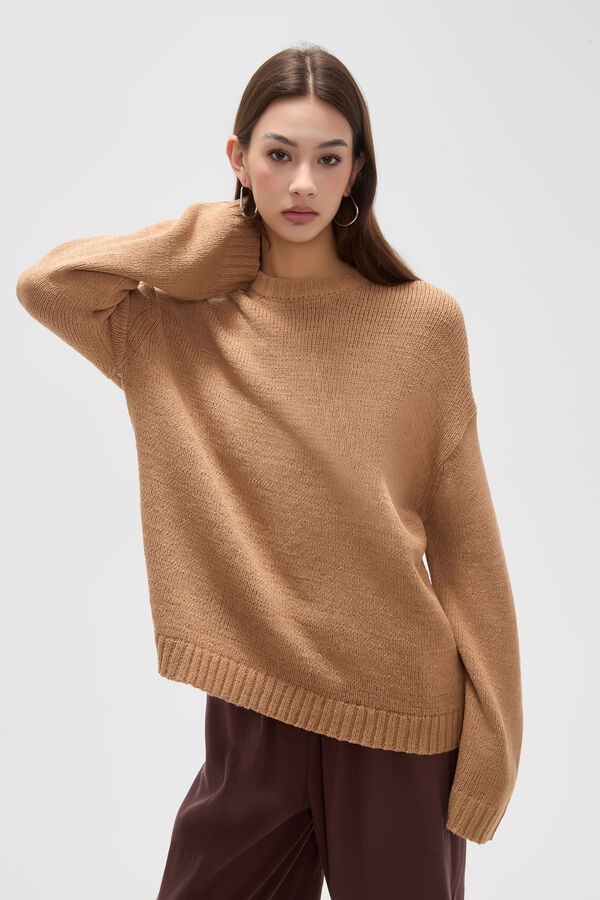 SWEATER SILICIA BEIGE OSCURO image number null