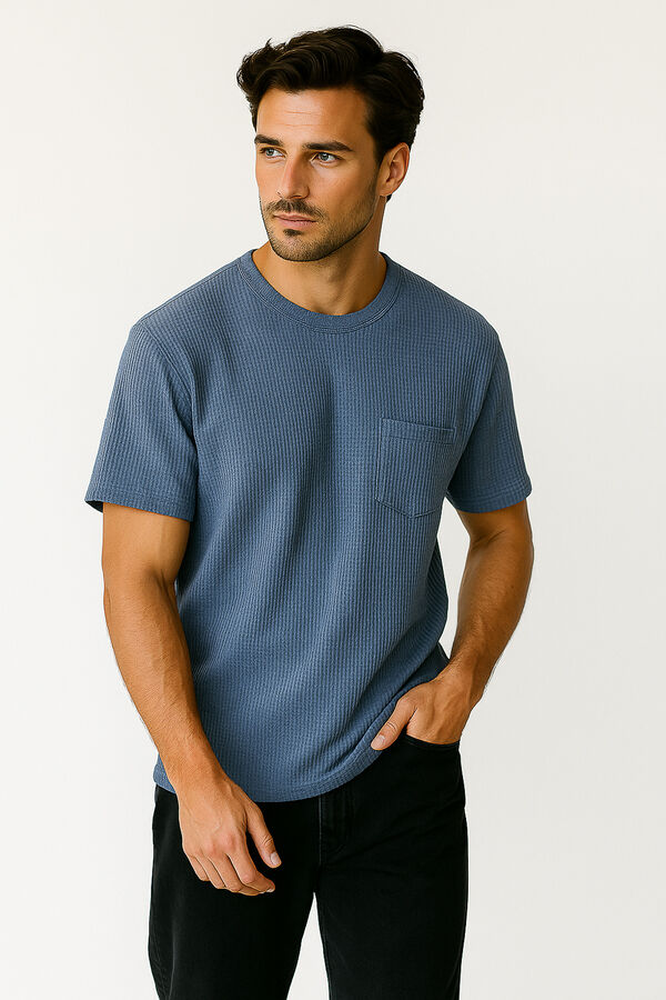 REMERA EVERELDO AZUL PIEDRA image number null