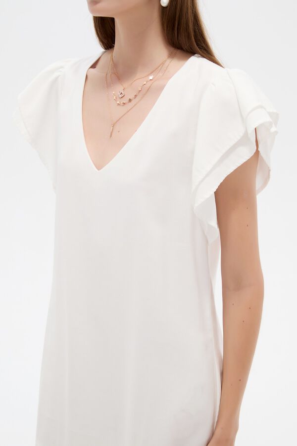 VESTIDO RISI 70809 MARFIL  / OFF WHITE image number null