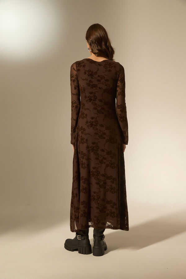 VESTIDO FLORAI CHOCOLATE image number null