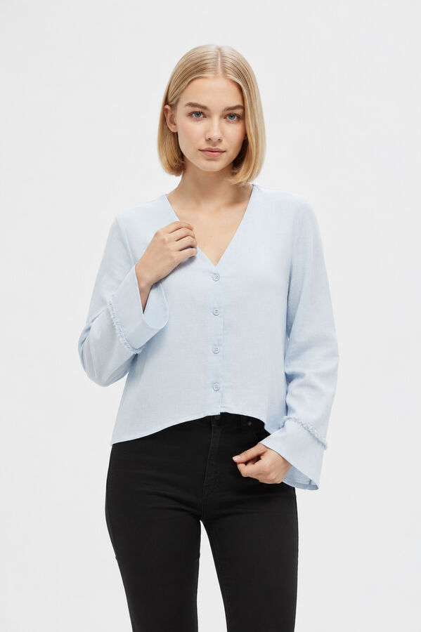CAMISA YALVEN 70607 CELESTE CLARO image number null