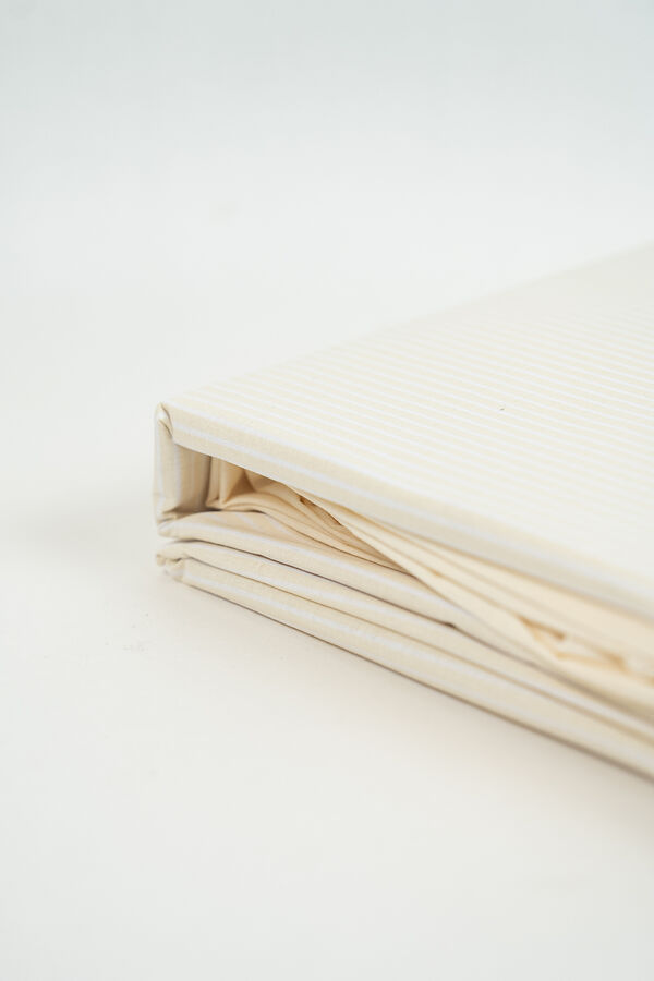 S&aacute;banas 1 plaza 144 Hilos Stripes CREMA image number null