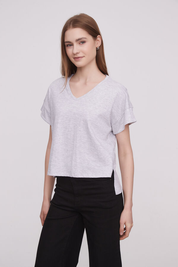 REMERA SABRINA GRIS MELANGE image number null