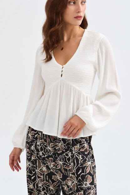 BLUSA PELVI 70607 MARFIL  / OFF WHITE image number null