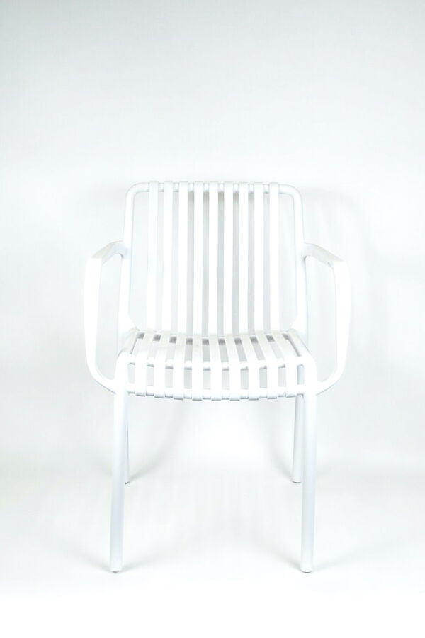 Silla Mar con Posabrazos BLANCO image number null