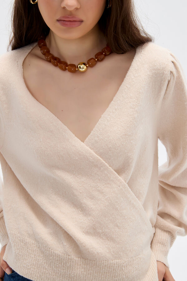 SWEATER XYRELIA BEIGE MELANGE image number null