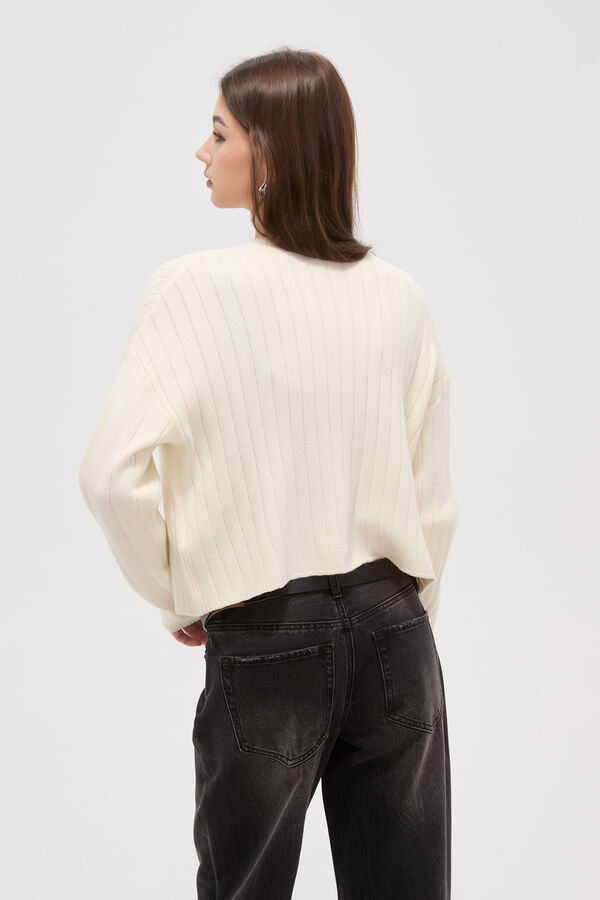 CARDIGAN ELOALIA MARFIL  / OFF WHITE image number null