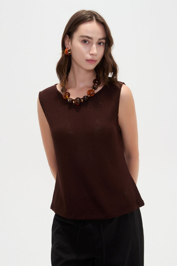 MUSCULOSA IKAT 70809 CHOCOLATE image number null