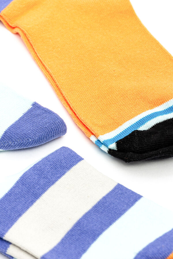 Medias Crew Floreta, Pack x 3 COLOR UNICO image number null