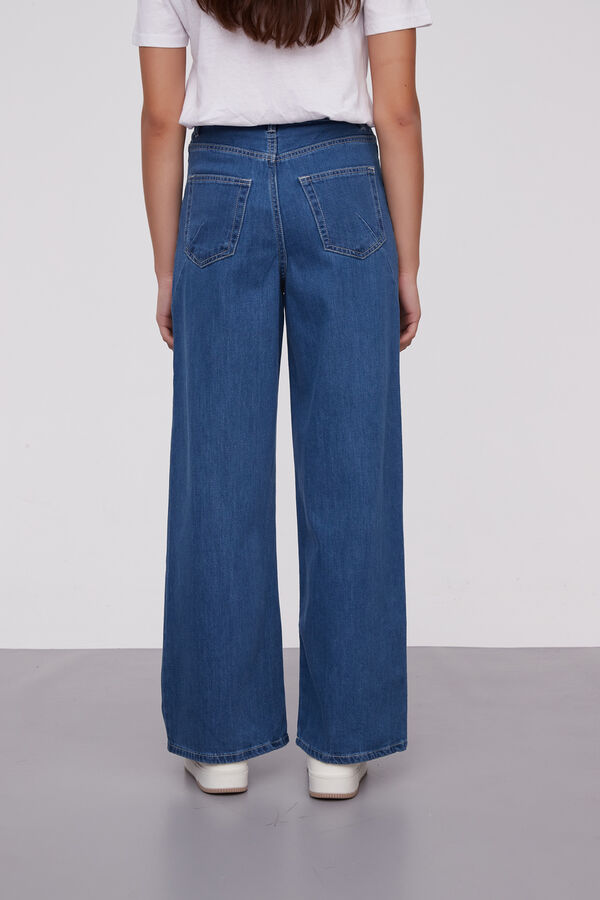 PANTALON LENICETE AZUL MEDIO image number null