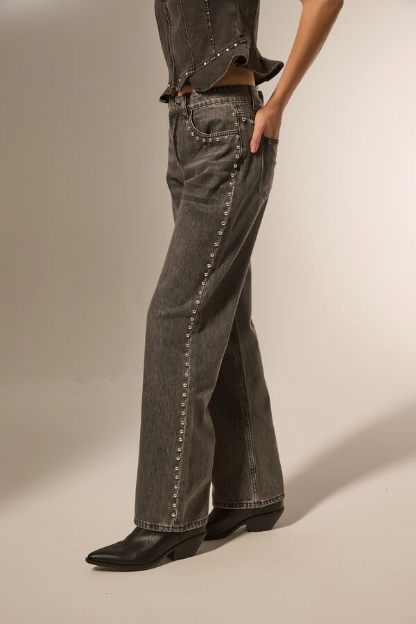 PANTALON LILIE GRIS CLARO image number null