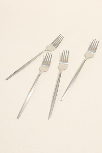 Tenedor Fiordo, Set 4 un. plateado COLOR UNICO image number null