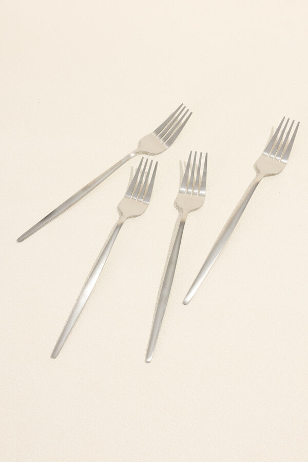 Tenedor Fiordo, Set 4 un. plateado COLOR UNICO image number null