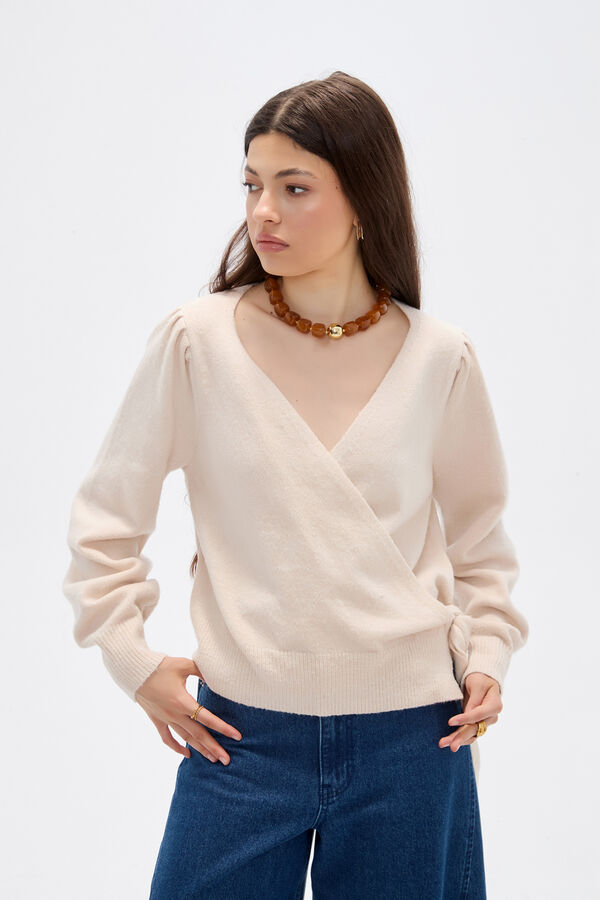 SWEATER XYRELIA BEIGE MELANGE image number null