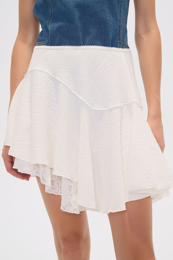FALDA COLEMA MARFIL  / OFF WHITE image number null